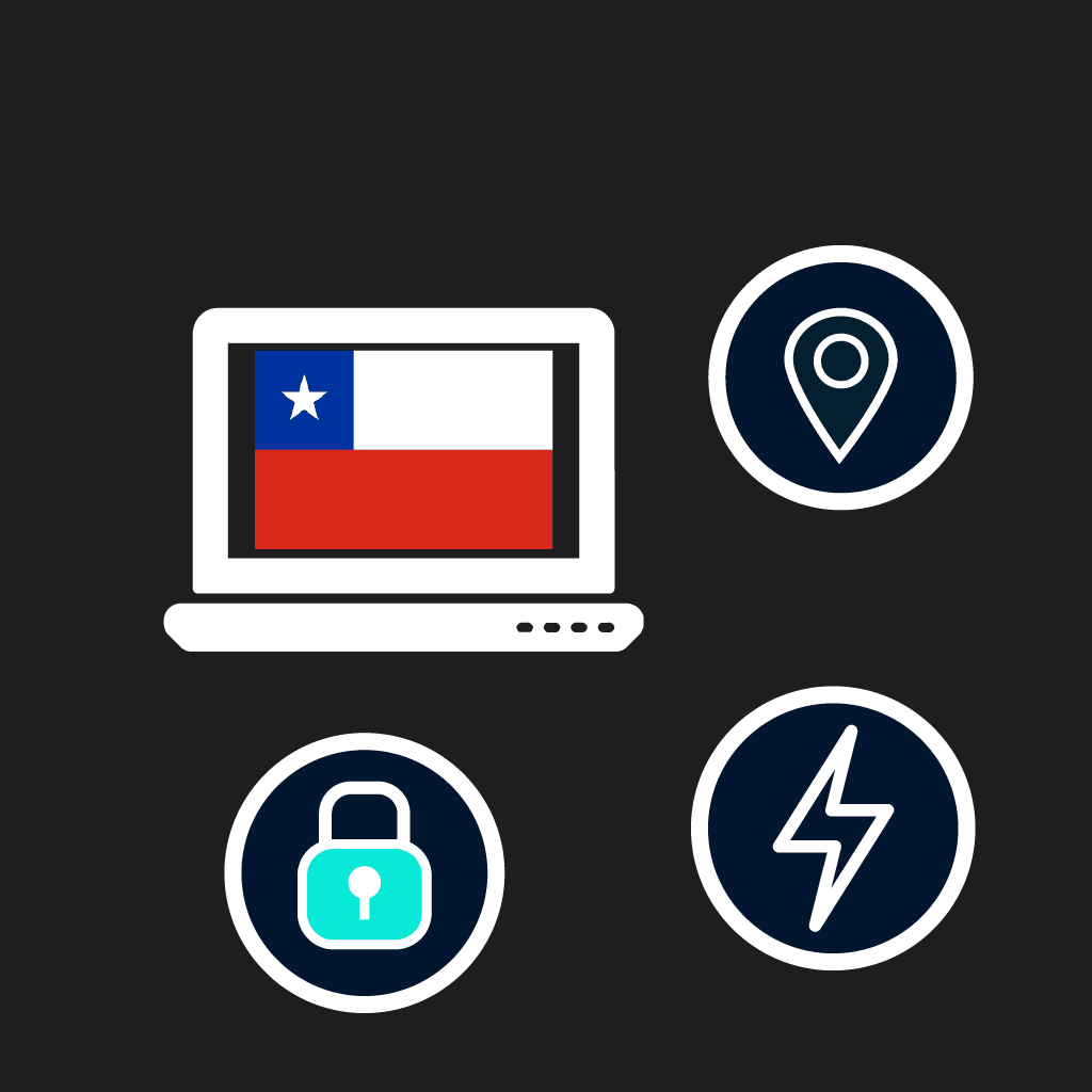 Servidor VPN no Chile: IP chileno rápido e seguro